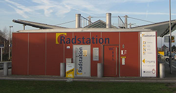 Die Zweigstelle Radstation Warendorf Bahnhof der Freckenhorster Werkstätten