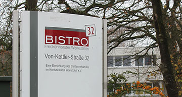 Die Zweigstelle Bistro 32 der Freckenhorster Werkstätten
