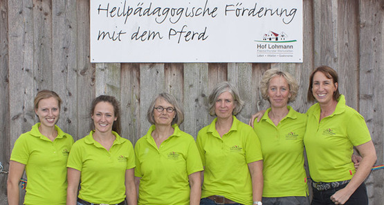 Das engagierte Reittherapeuten-Team vom Hof Lohmann