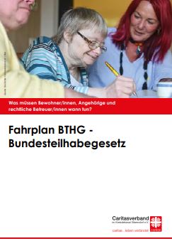 Die Broschüre "Fahrplan Bundesteilhabegesetz" des Caritasverbandes